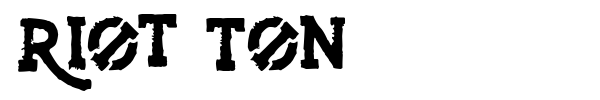 Riot Ton font preview